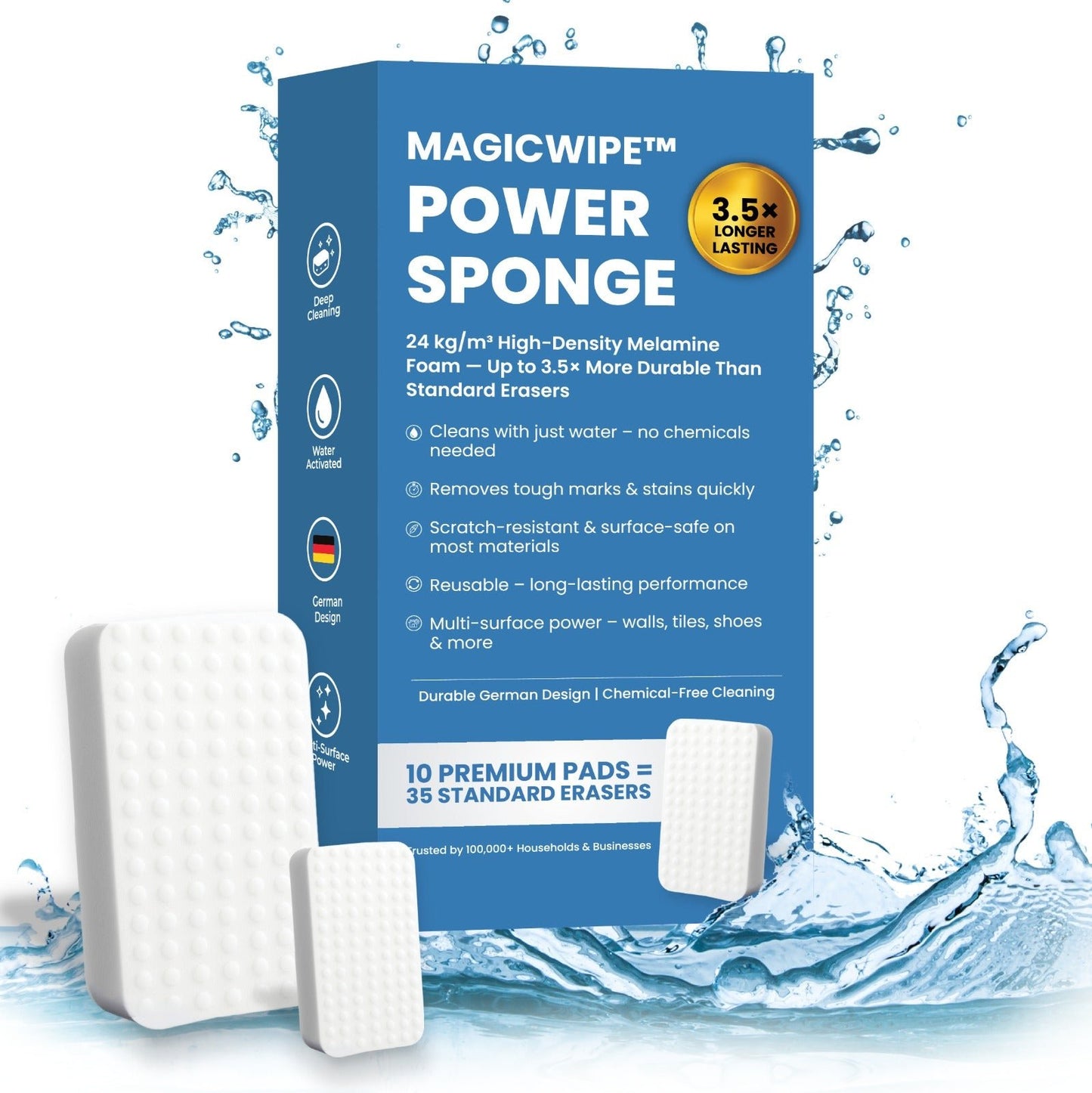 MagicWipe™ Power Sponge – Premium Cleaning Eraser (10 Pack) - Magicwipe
