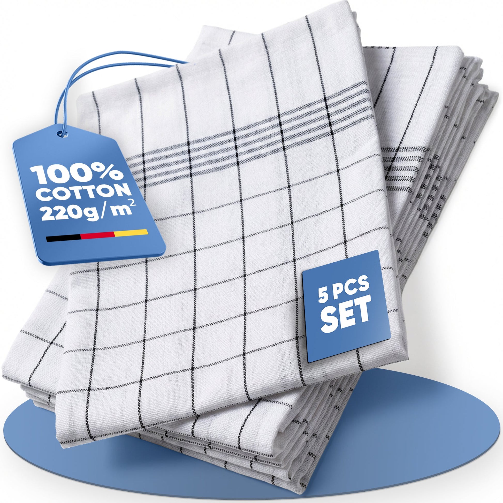 Magicwipe® Premium Cotton Tea Towels (50 × 70 cm) - Magicwipe