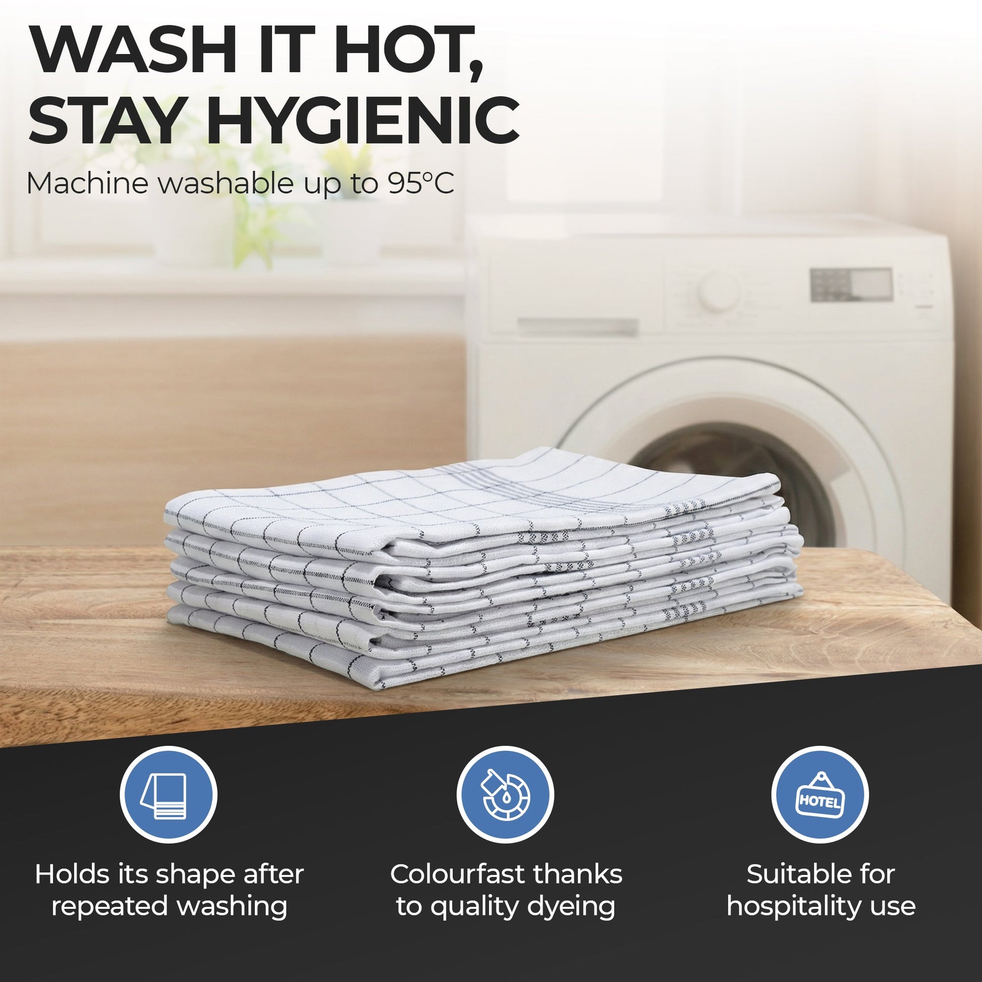 Magicwipe® Premium Cotton Tea Towels (50 × 70 cm) - Magicwipe