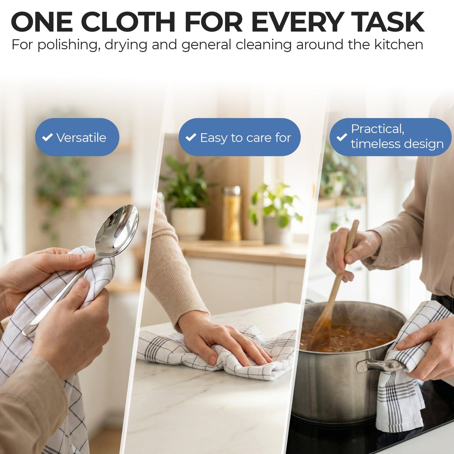 Magicwipe® Premium Cotton Tea Towels (50 × 70 cm) - Magicwipe