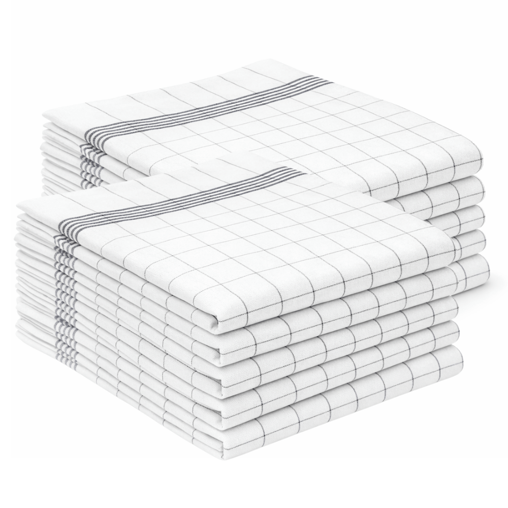 Magicwipe® Premium Cotton Tea Towels – Extra Thick 220 GSM - Magicwipe